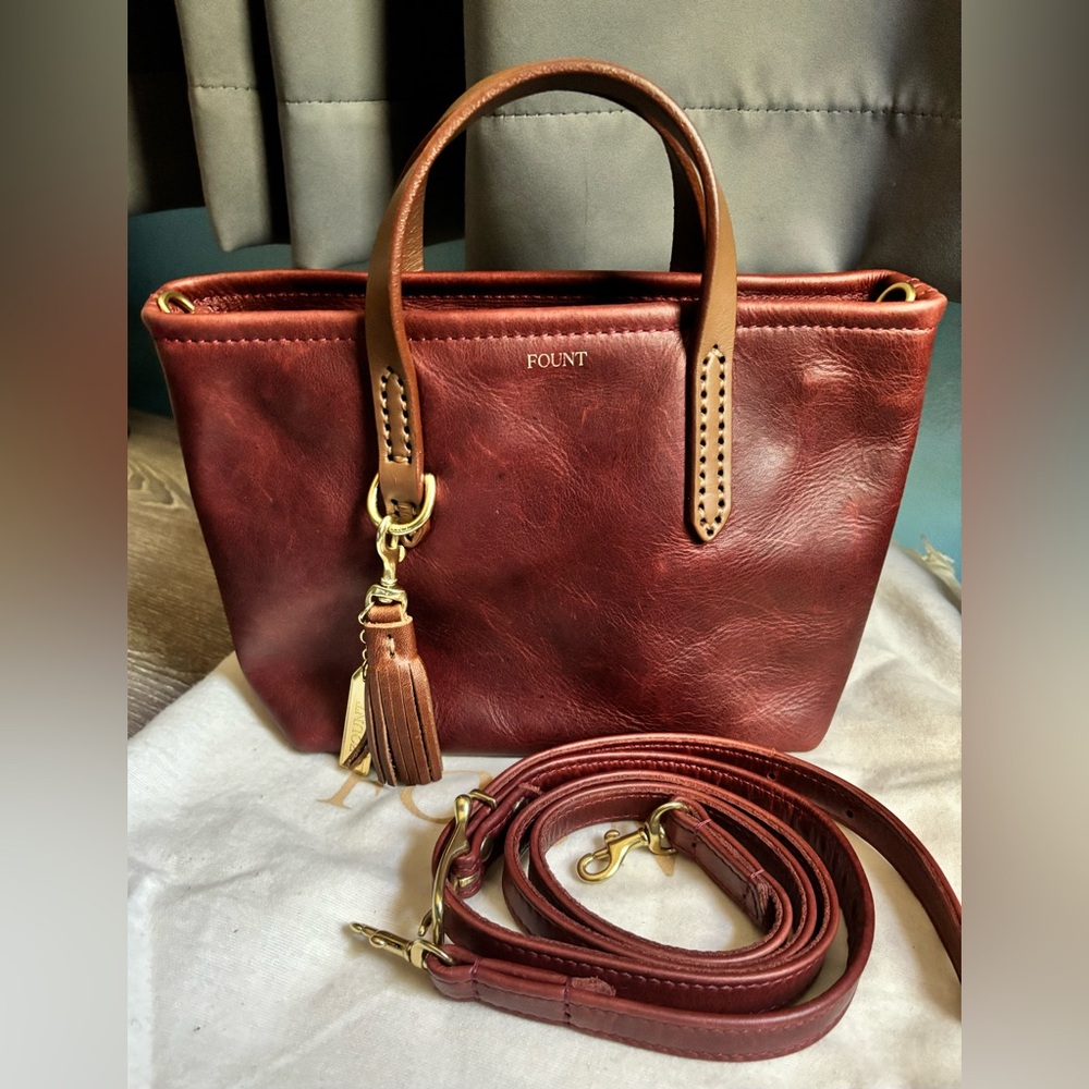 Fount Bellfield Crossbody in “Bordeaux” (retired)